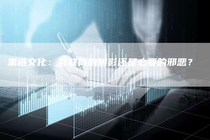 黑链文化：互联网的阴影还是必要的邪恶？