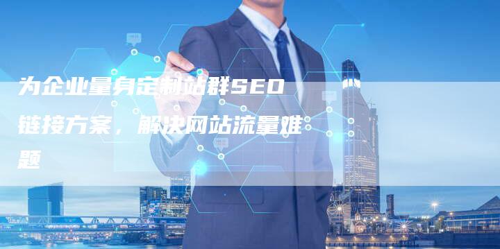 为企业量身定制站群SEO链接方案，解决网站流量难题