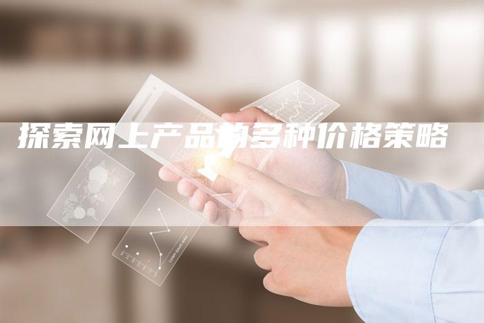 探索网上产品的多种价格策略