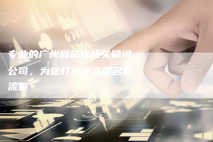 专业的广州网站优化关键词公司，为您打造更高排名和流量