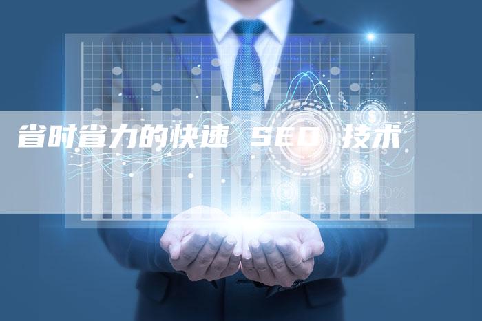 省时省力的快速 SEO 技术