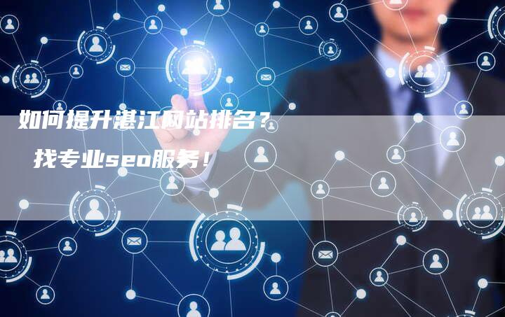 如何提升湛江网站排名？  找专业seo服务！