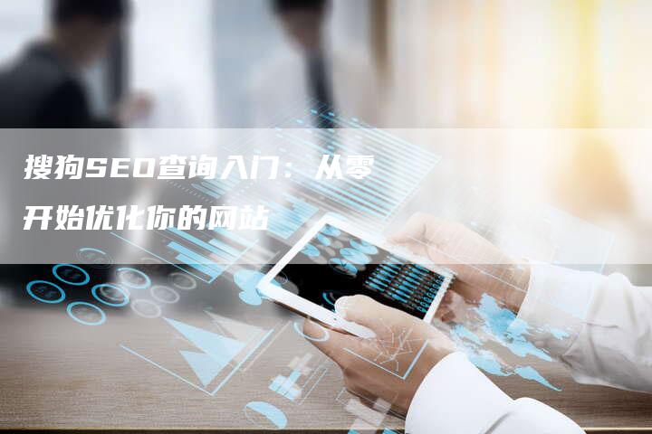 搜狗SEO查询入门：从零开始优化你的网站