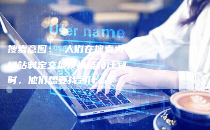搜索意图： 人们在搜索为网站制定交换友情链接计划时，他们想要找到什么？