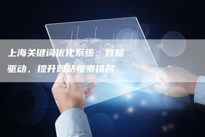 上海关键词优化系统：数据驱动，提升网站搜索排名