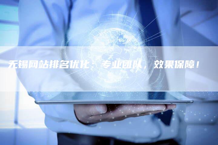 无锡网站排名优化：专业团队，效果保障！