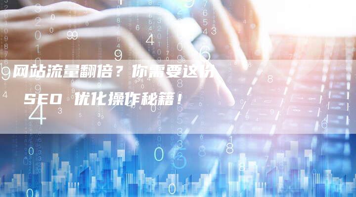 网站流量翻倍？你需要这份 SEO 优化操作秘籍！