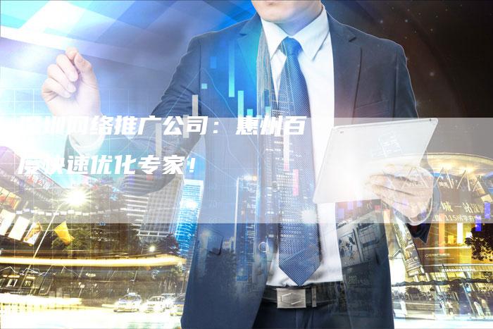 深圳网络推广公司：惠州百度快速优化专家！