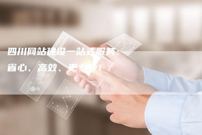 四川网站建设一站式服务：省心、高效、更专业！