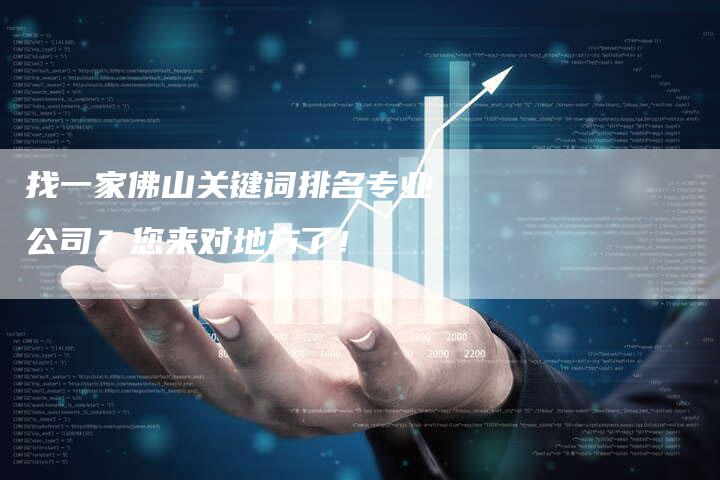找一家佛山关键词排名专业公司？您来对地方了！