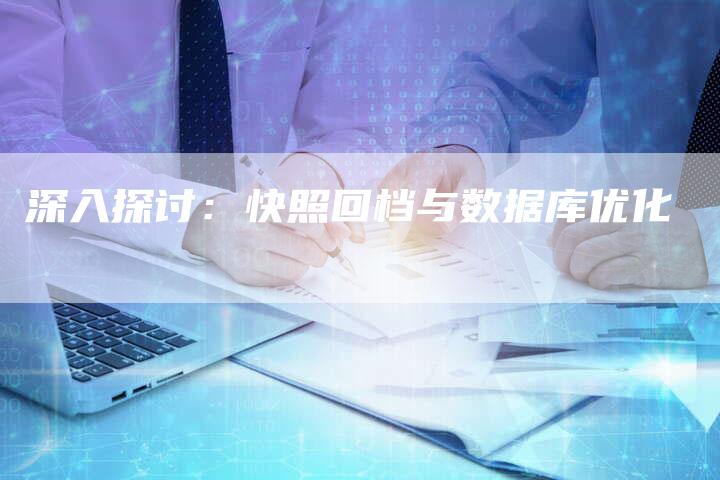 深入探讨：快照回档与数据库优化