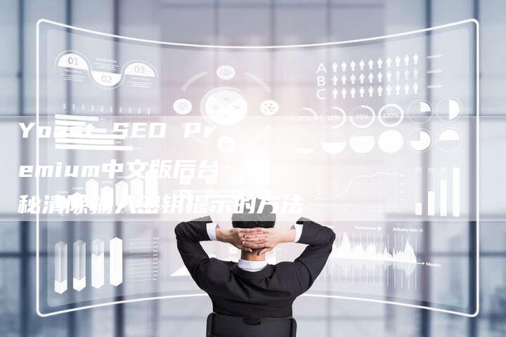 Yoast SEO Premium中文版后台：揭秘清除输入密钥提示的方法