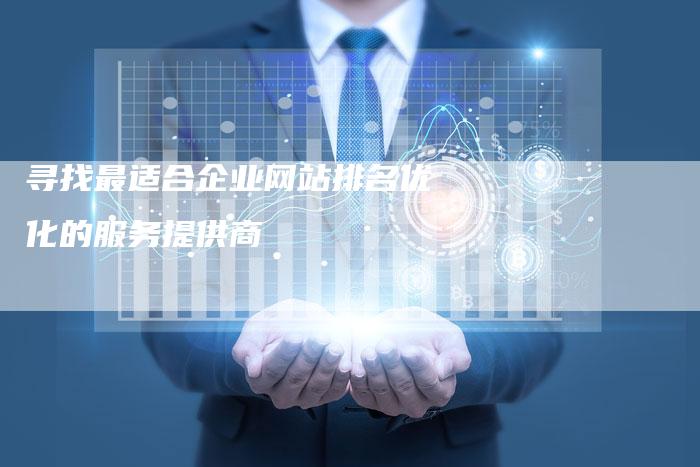 寻找最适合企业网站排名优化的服务提供商