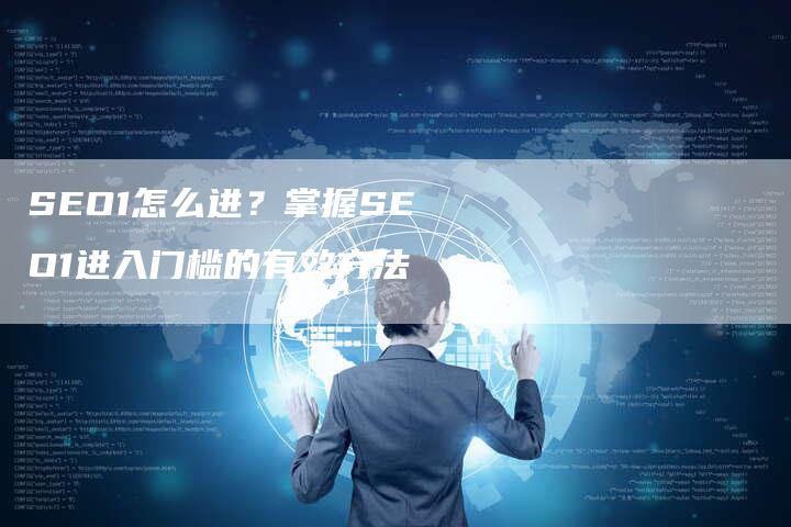 SEO1怎么进？掌握SEO1进入门槛的有效方法