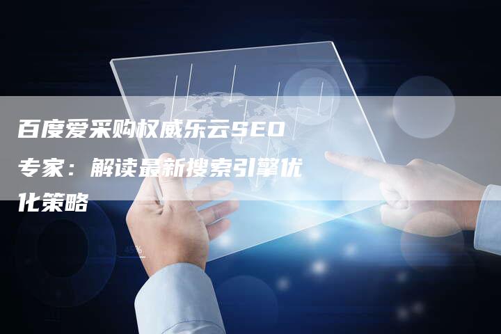 百度爱采购权威乐云SEO专家：解读最新搜索引擎优化策略