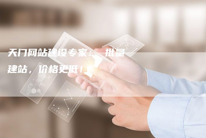 天门网站建设专家： 批量建站，价格更低！