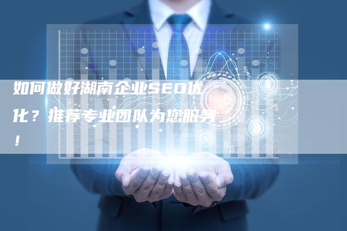 如何做好湖南企业SEO优化？推荐专业团队为您服务！