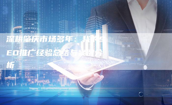 深耕肇庆市场多年：我的SEO推广经验总结与案例分析