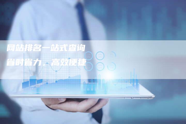 网站排名一站式查询   省时省力，高效便捷