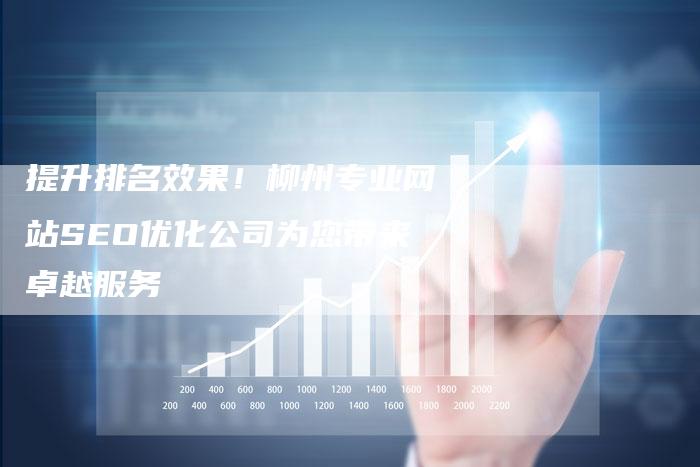 提升排名效果！柳州专业网站SEO优化公司为您带来卓越服务